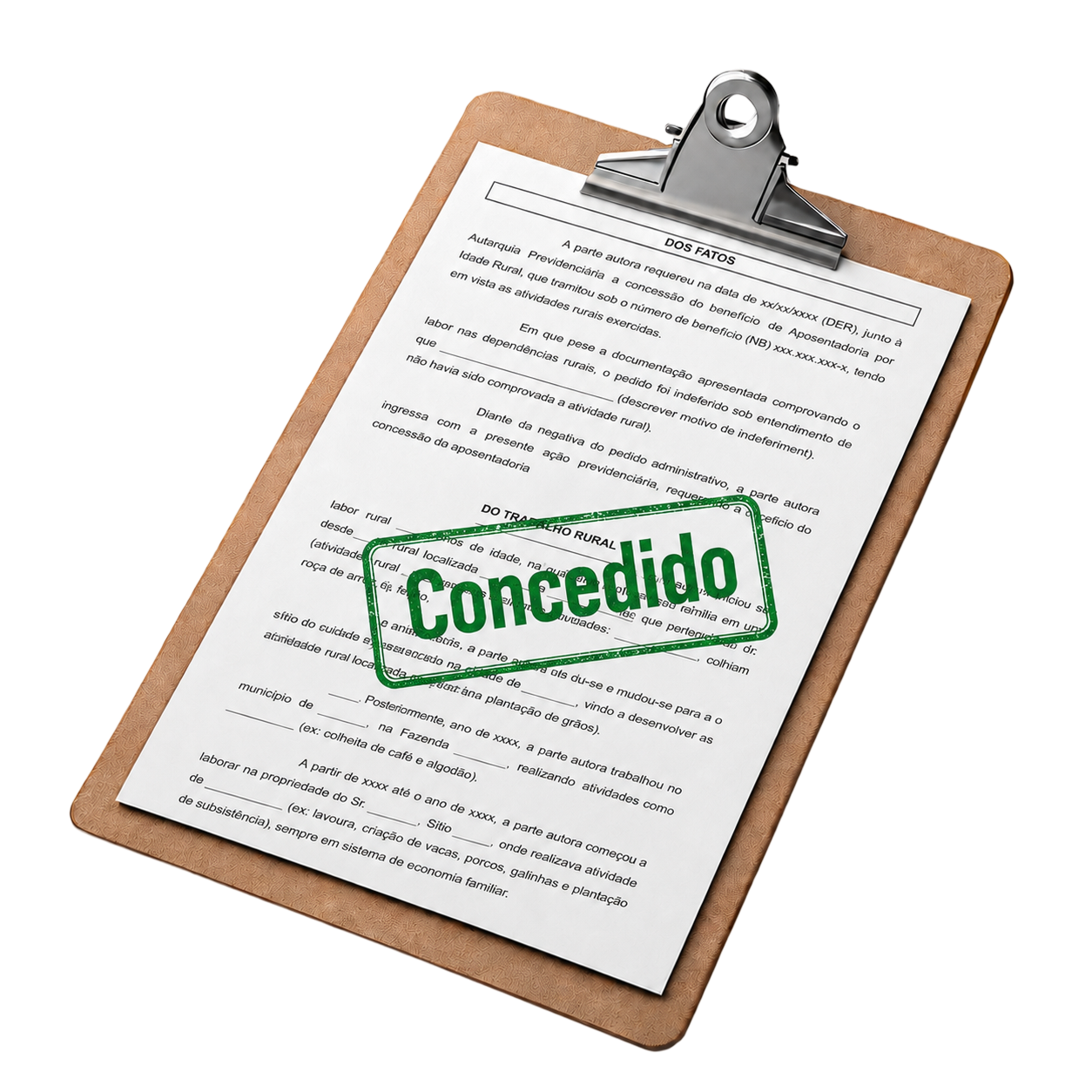 Mockup de resultado concedido no INSS